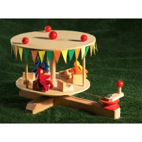 Karussell mit 3 P&uuml;ppchen, Bausatz - Kraul Spielzeug