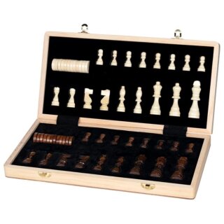 Schach/Dame Spiel 2in1, magnetisch - 2.te Chance