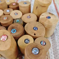 Zauberdose / Zahndose aus nat&uuml;rlichem Holz