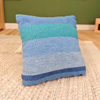 Handgefertigte Puppenkissen Blau - Bikeho Textilwerkstatt