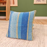 Handgefertigte Puppenkissen Blau Gelb - Bikeho...