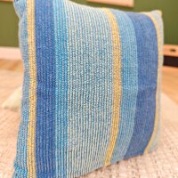 Handgefertigte Puppenkissen Blau Gelb - Bikeho...