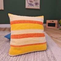 Handgefertigte Puppenkissen Gelb - Bikeho Textilwerkstatt