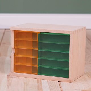 Lucite Step Set – 35 Acryl-Lichtbauwürfel im Regenbogenfarbverlauf