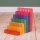 Lucite Step Set – 35 Acryl-Lichtbauwürfel im Regenbogenfarbverlauf