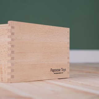 Naturbausteine Treppenstufen – 35-teiliges Holzbaustein-Set von Papoose Toys