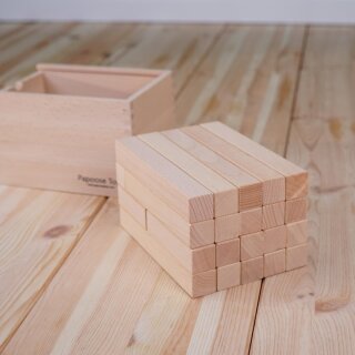 Naturbausteine Treppenstufen – 35-teiliges Holzbaustein-Set von Papoose Toys