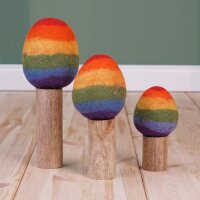 Regenbogenbäume aus Filz & Holz –...