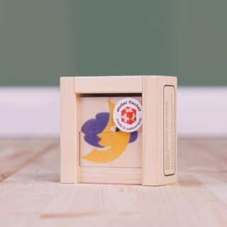 Mini Würfelpuzzle Natura – 4-teiliges Holzspiel für kleine Naturfreunde