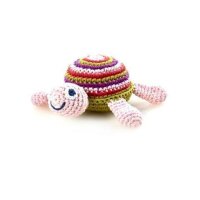 Pebble - Kuscheltier & Rassel - Schildkröte Pink