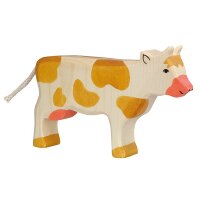 HOLZTIGER Kuh, stehend, braun