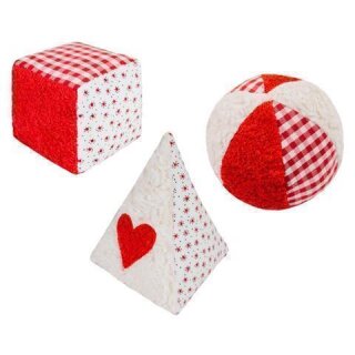 Efie - Bio Rassel Ball - Weiß - Babyrassel