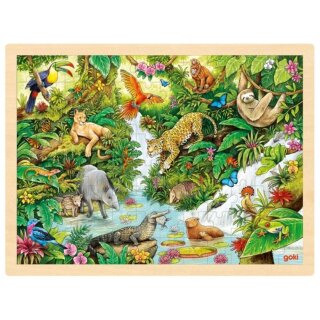 Einlegepuzzle Im Dschungel - Goki Spielzeug