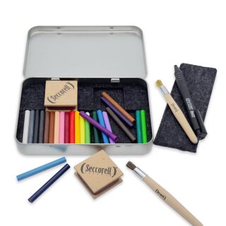 Seccorell Studio – Finger-Wipe-Metalbox mit 24 Farben