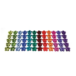 Bauspiel Blumenfunkelsteine - 60 Teile in 12 Farben