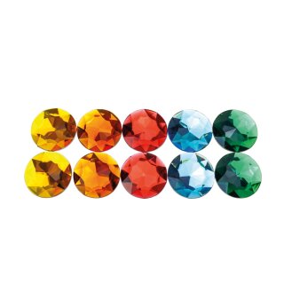 Bauspiel Riesenfunkelsteine - 10 Teile in 5 Farben