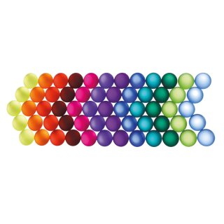 Bauspiel matte Funkelsteine - 60 Teile in 12 Farben