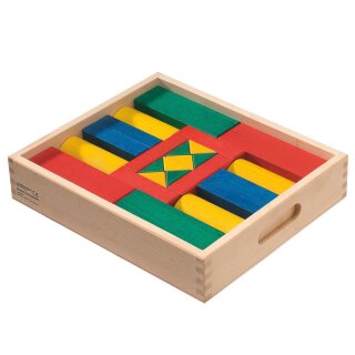 Straßenbausteine aus Holz – Formen in Bunt & Natur