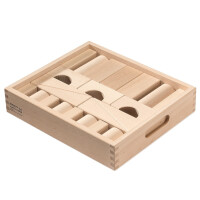 Brückenbausteine aus Holz – Formen in Bunt...