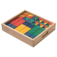 Triangelbausteine aus Holz &ndash; Formen in Bunt &amp;...