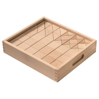 Triangelbausteine aus Holz – Formen in Natur