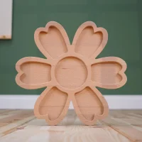 Legeschale Blütenkreis aus Holz –...