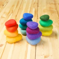 Regenbogen Flusssteine aus Filz &ndash; 16-teiliges...