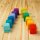Filzquader & Filzquadrate Regenbogen – 24-teiliges Baustein-Set aus Schafwolle