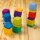 Filzquader & Filzquadrate Regenbogen – 24-teiliges Baustein-Set aus Schafwolle