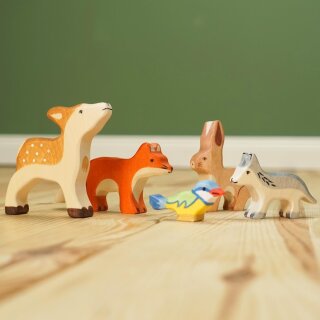Waldtiere-Set aus Holz – handgefertigte Tierfiguren für freies Spielen
