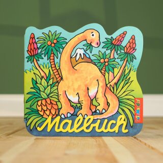 Stanz-Malbuch „Dinosaurier“ – Formgestanztes Ausmalbuch 21 x 21 cm