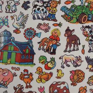Stickeralbum Bauernhof – Sammelalbum mit über 50 Stickern