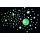 Nachtleuchtende Wandsticker Mond & Sterne – 111-teiliges Set