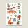 Waldtiere Sticker wasserfest – Spülmaschinenfeste Vinyl Sticker DIN A6