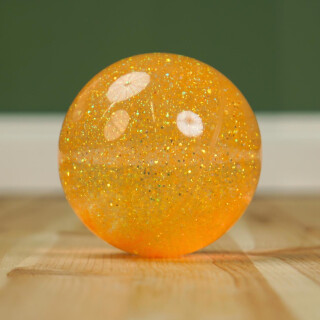 Wasserball Gelbgold-Glitter XXL – Glitzer Wasserflummi Ø 10 cm