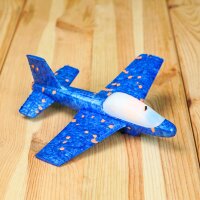 Kleiner LED Leuchtflieger – Wurfgleiter Flugzeug...