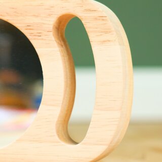 Handspiegel aus Holz für Kinder – Easy Hold Spiegel für Selbstwahrnehmung