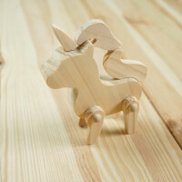 Holz-Bausatz Einhorn – DIY-Figur zum Zusammenbauen