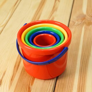 Stapelbecher Set 5-teilig – spielstabil Badewanne & Sandkasten