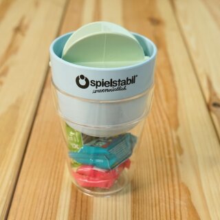 Spielstabil Becher-Mühle-Set mit 3 Badetabs – Wasserspaß für Bad & Garten