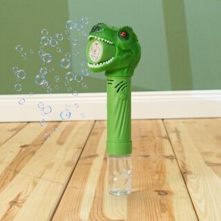Dino Seifenblasenmaschine mit Licht im T-Rex-Design