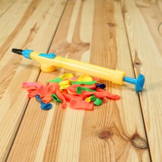 Wasserbombenfüller für PET Flasche mit 50 Ballons