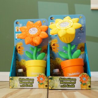 Seifenblasen Blumentopf mit Licht – Automatische Seifenblasenmaschine