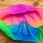 Regenbogen Hüpfball Ø 50 cm – Hüpfball mit Griffen