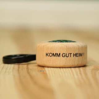 Holz Kompass Schlüsselanhänger – Mini Kompass für Kinder & Schulranzen