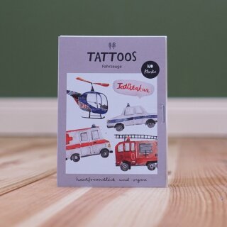 Kindertattoos Fahrzeuge Pocket Edition – vegan & plastikfrei
