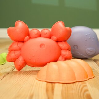 Sandförmchen Set – nachhaltiges Sandspielzeug aus biobasiertem Kunststoff