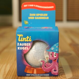 Tinti Zauberkugel – sprudelnder Badezusatz mit Überraschungsfigur