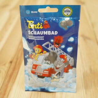 Tinti Schaumbad Blau – formbarer Badeschaum zum Formen und Spielen