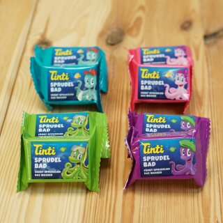 Tinti Sprudelbad Tabs gemischt – bunte Badetabs für farbenfrohen Badespaß